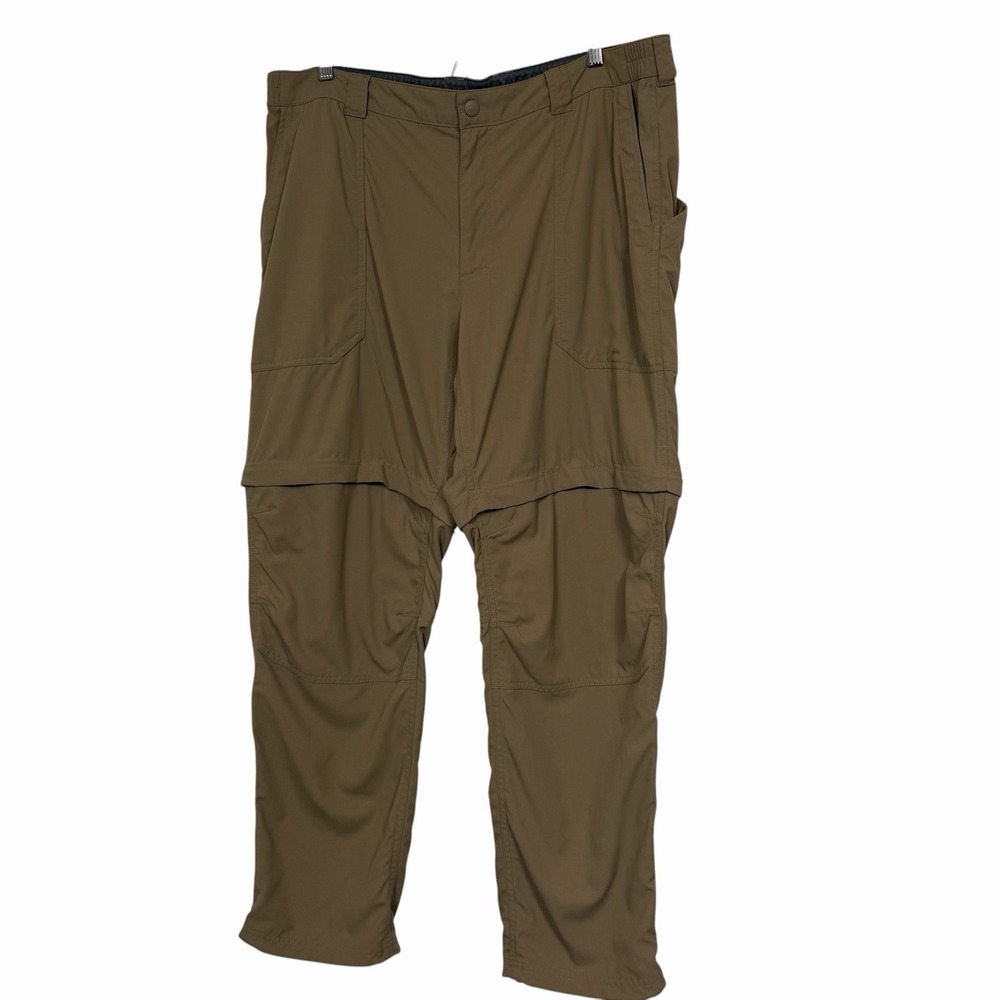 L.L.Bean Convertible Hiking Pants Mens XL Short Tan‎ Zip Off Fishing 40x30